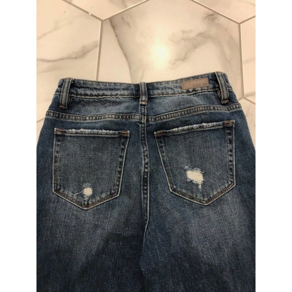 miss me jeans Size / 26 High-Rise Ankle Straight Medium Dark Denim - Picture 6 of 10